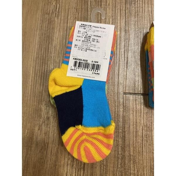 ［全新] Happy socks兒童襪 彩色點點色塊 台灣公司 貨嬰幼兒襪子0-12M/12-24M/2-3Y-細節圖3
