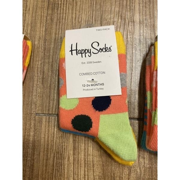 ［全新] Happy socks兒童襪 彩色點點色塊 台灣公司 貨嬰幼兒襪子0-12M/12-24M/2-3Y-細節圖4