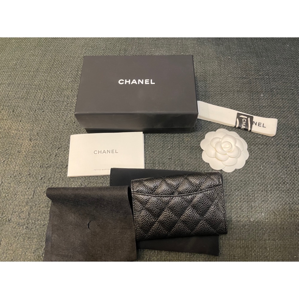 ［全新］高級訂製 小香經典同款  真皮 牛皮荔枝金釦卡包 零錢包 名片夾 零錢包 有微笑袋-細節圖8