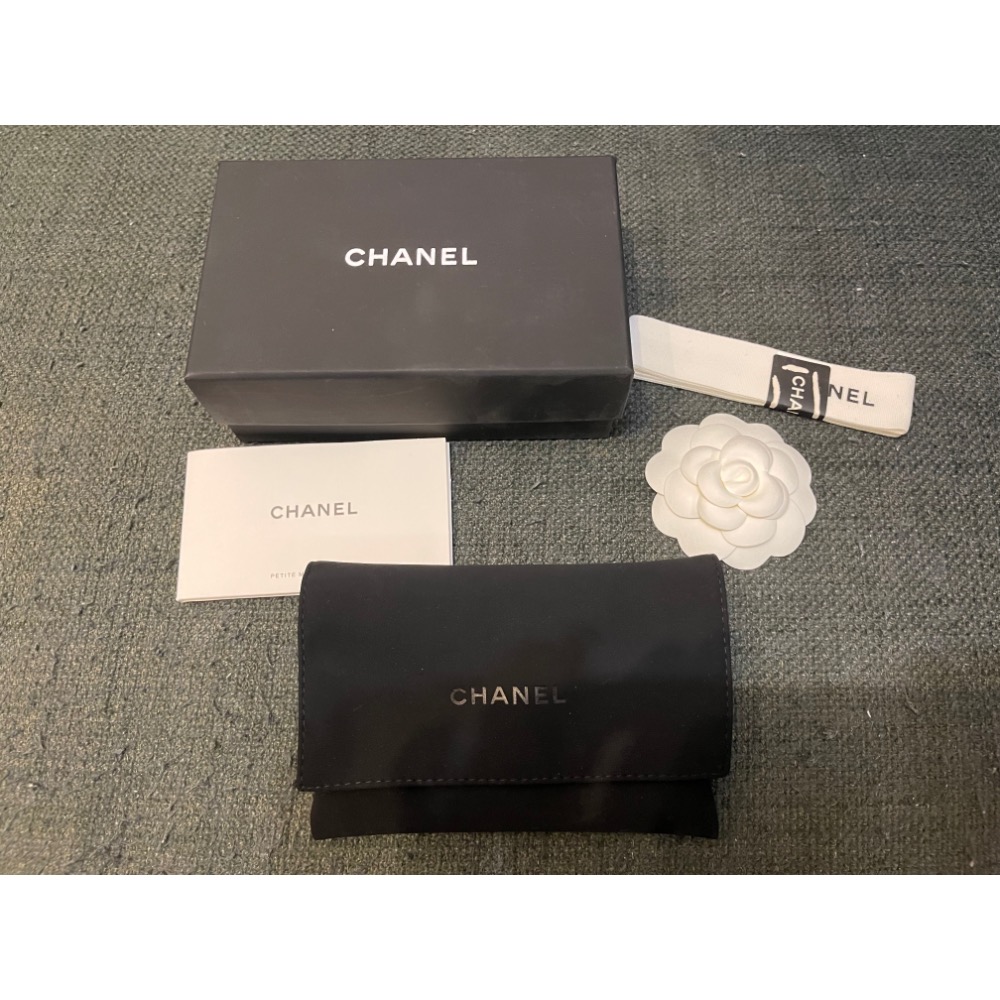 ［全新］高級訂製 小香經典同款  真皮 牛皮荔枝金釦卡包 零錢包 名片夾 零錢包 有微笑袋-細節圖9