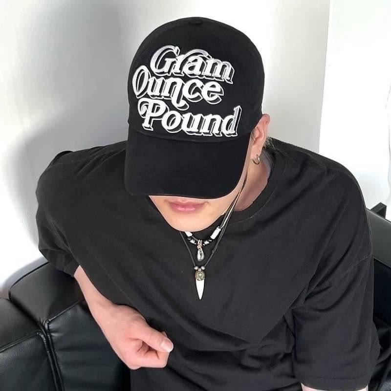 [LBT.only] #韓國 Gram Ounce Pound LOGO 字母 4色 棒球 老帽 鴨舌帽 帽子 復古-細節圖5
