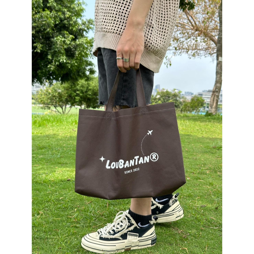 [LBT.only] #韓國#現貨 LouBanTan品牌自製購物袋 提袋 不織布 購物袋 80克 不易脫線-細節圖3