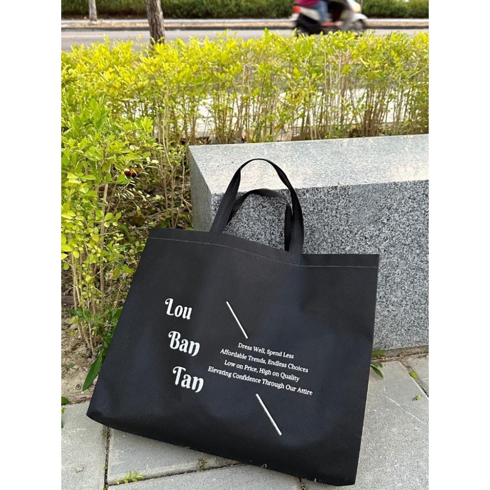 [LBT.only] #韓國#現貨 LouBanTan品牌自製購物袋 提袋 不織布 購物袋 80克 百搭 實用 配件-細節圖4
