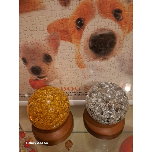 鎮金店金箔銀箔水晶球組