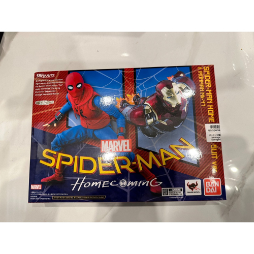 全新未拆盒損 Bandai 萬代 SHF S.H.Figuarts 鋼鐵人 MK47 +蜘蛛人自製戰衣組