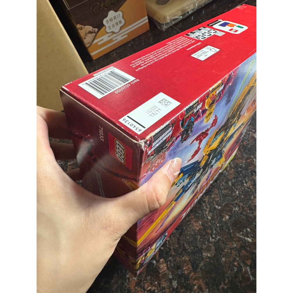 全新未拆盒損 LEGO 樂高 Ras and Arin＇s Super Storm Jet 71833 盒損-細節圖4