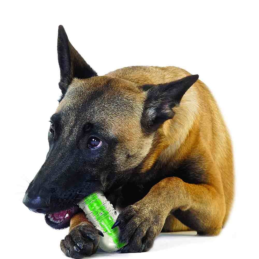 【狗狗潔牙玩具】綠咖咖果凍骨（M）中型犬適用-細節圖4