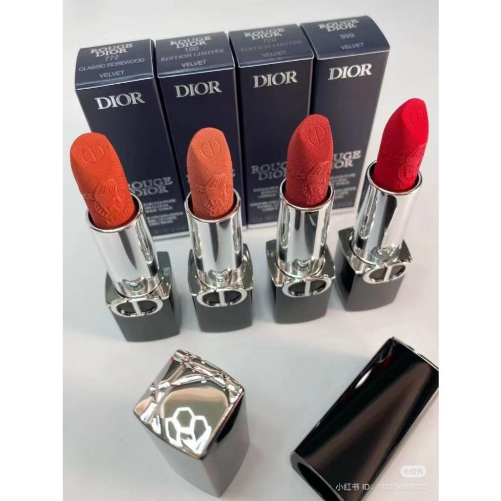 DIOR 迪奧 藍星唇膏 3.5g 正品 絲絨特霧/經典緞光 色號自選 口紅 臺灣專櫃貨 限量-細節圖6