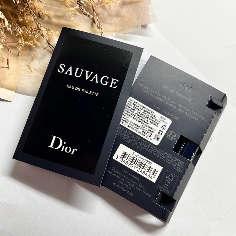 DIOR 迪奧 SAUVAGE曠野之心 淡香水 1ml 男香 針管 香水 專櫃貨-細節圖2