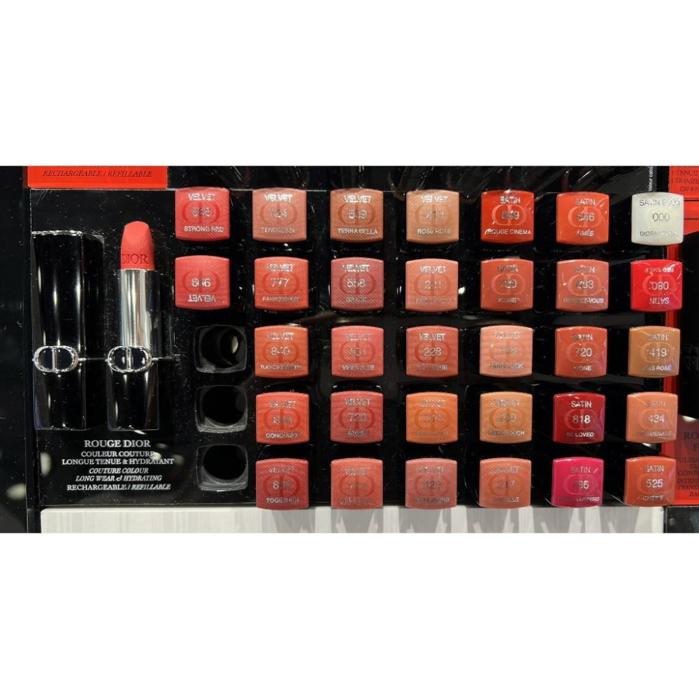 DIOR 迪奧 藍星唇膏 超完美持久唇膏 3.2g 絲絨特霧 經典緞光 柔紗霧面 正品 色號自選 口紅 臺灣專櫃貨-細節圖2