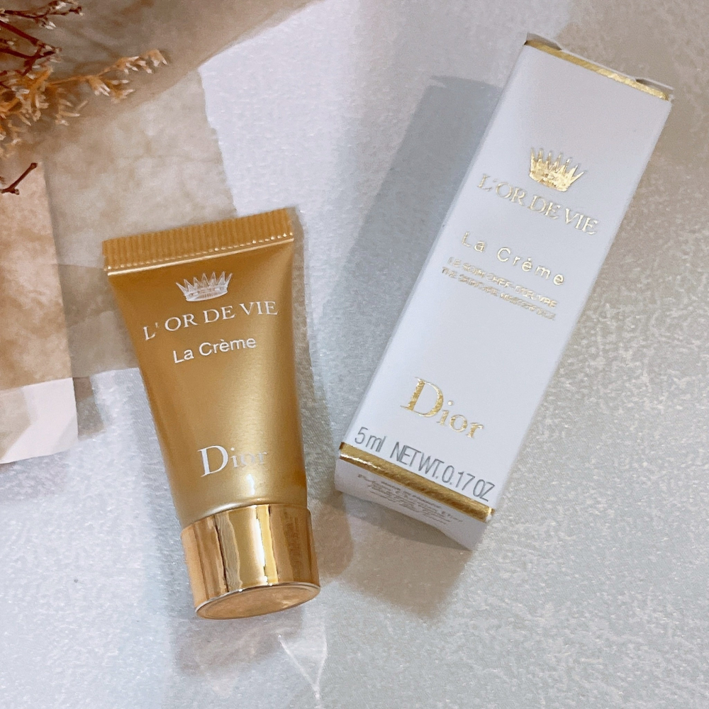 Dior迪奧 生命之源極致金萃乳霜 5ml 專櫃貨 臉霜 頂級乳霜 精華霜 生命之水 臻金醇萃精華 金萃眼唇霜 乳霜-細節圖3