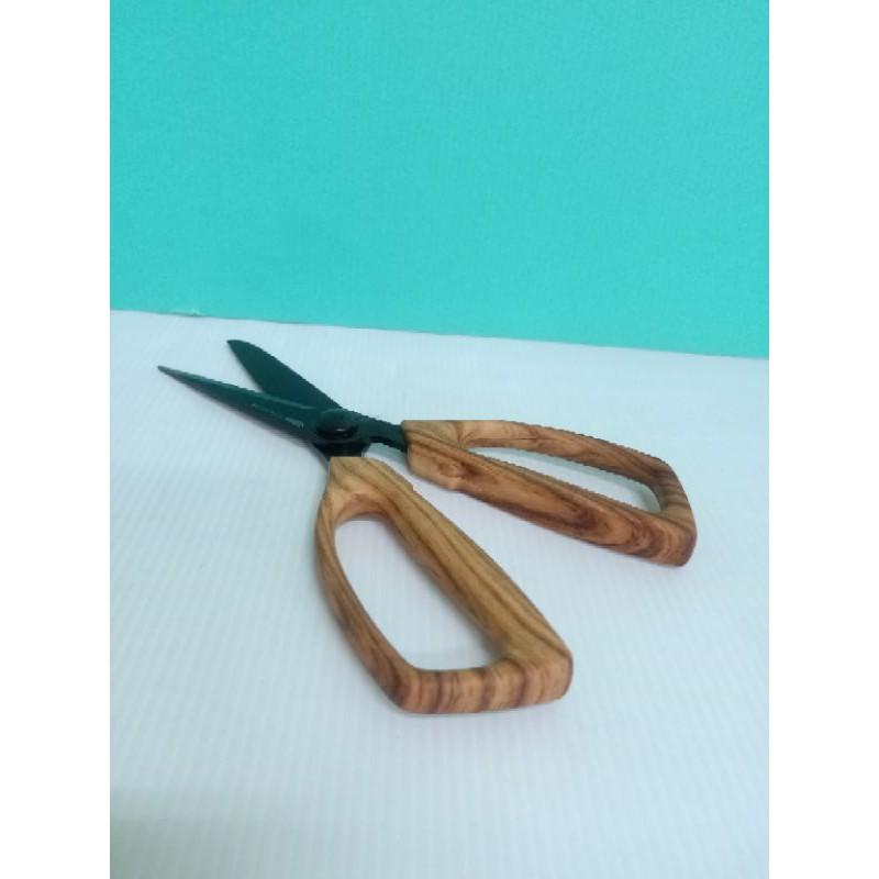 黑鈦木紋廚剪 仙德曼 廚房剪 剪刀 萬用料理剪刀   🌹 ♠❰元氣go物站❱♠-細節圖2