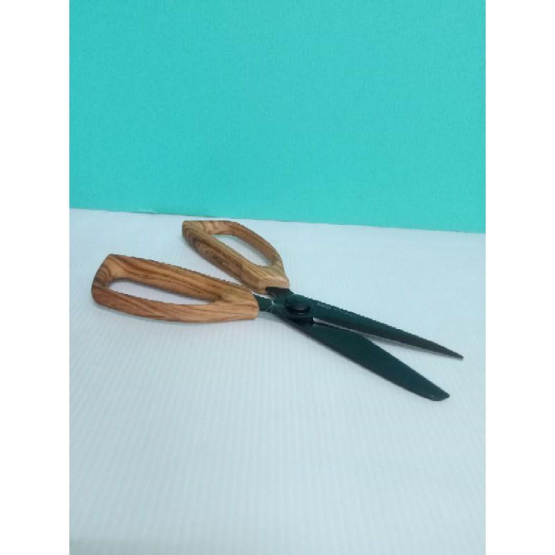 黑鈦木紋廚剪 仙德曼 廚房剪 剪刀 萬用料理剪刀   🌹 ♠❰元氣go物站❱♠-細節圖3