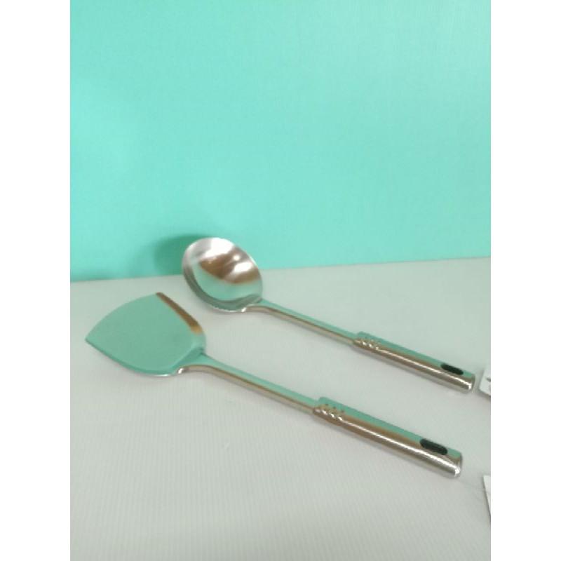 不銹鋼湯杓 不銹鋼煎匙 鍋鏟 煎匙 湯杓 一入～🌹 ♠❰元氣go物站❱♠-細節圖2