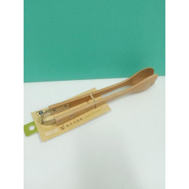 原木分菜夾 原木料理夾 食物夾 食品夾 料理夾 木夾～🌹 ♠❰元氣go物站❱♠-細節圖3