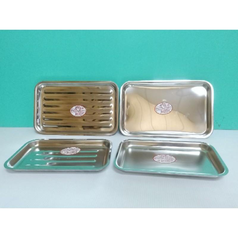 304不銹鋼烤盤 烤盤 不銹鋼烤盤 台灣製 一入 餐盤 方盤 淺盤 波浪烤盤～🌹 ♠❰元氣go物站❱♠-細節圖2