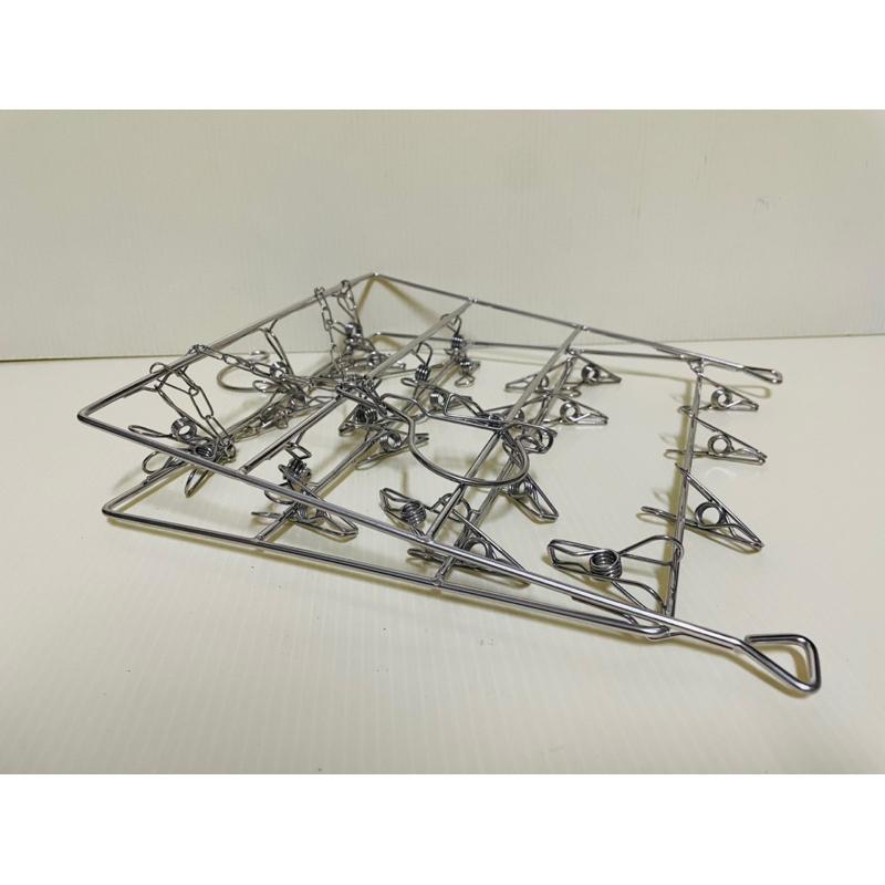 304不鏽鋼曬衣夾 襪夾 衣夾架 晾衣架 不銹鋼曬衣架-細節圖2