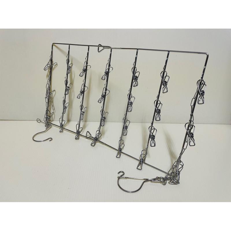 304不鏽鋼曬衣夾 襪夾 衣夾架 晾衣架 不銹鋼曬衣架-細節圖4