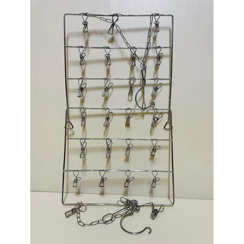 304不鏽鋼曬衣夾 襪夾 衣夾架 晾衣架 不銹鋼曬衣架-細節圖5