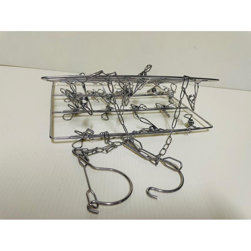 304不鏽鋼曬衣夾 襪夾 衣夾架 晾衣架 不銹鋼曬衣架-細節圖6