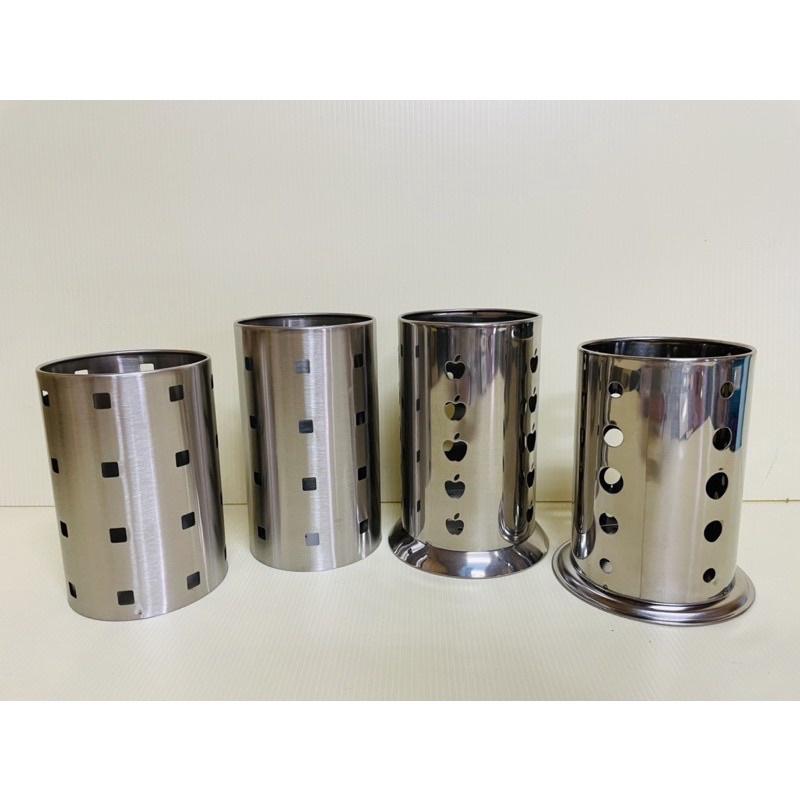 不銹鋼筷筒 不銹鋼餐具筒 不銹鋼餐具收納筒 瀝水筒 筷籠 一入 筷筒-細節圖2