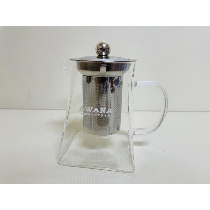 AWANA 艾薇兒耐熱玻璃泡茶壺 550ml 可直火加熱 玻璃茶壺 玻璃泡茶壺 一組入 玻璃壺-細節圖3