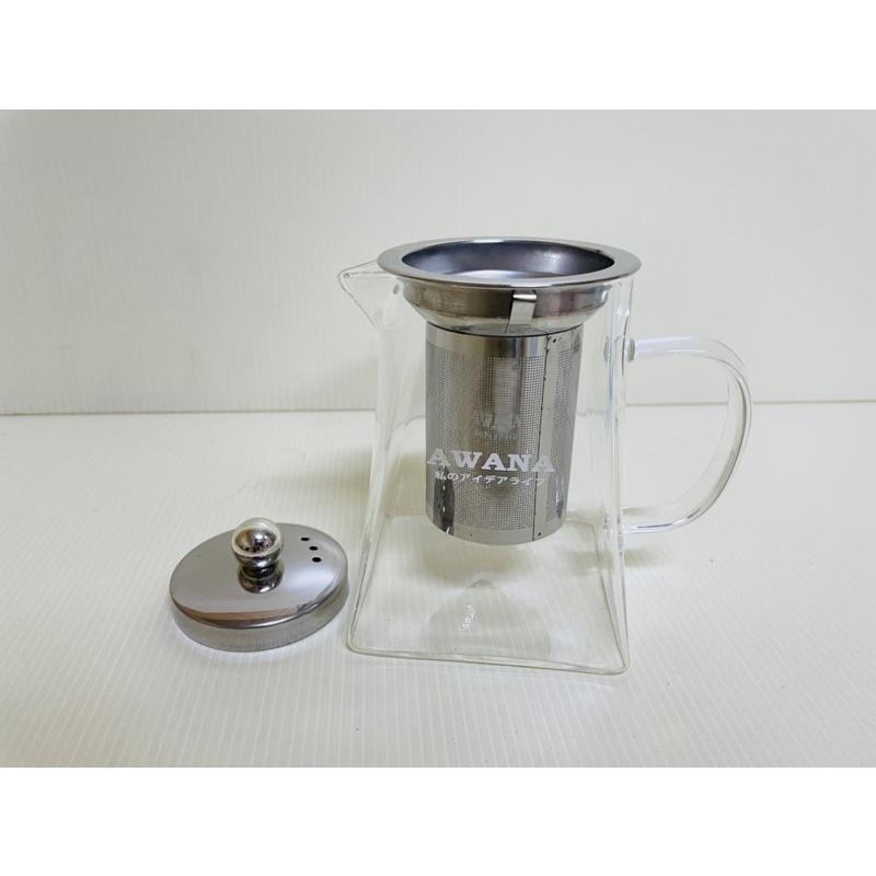 AWANA 艾薇兒耐熱玻璃泡茶壺 550ml 可直火加熱 玻璃茶壺 玻璃泡茶壺 一組入 玻璃壺-細節圖4