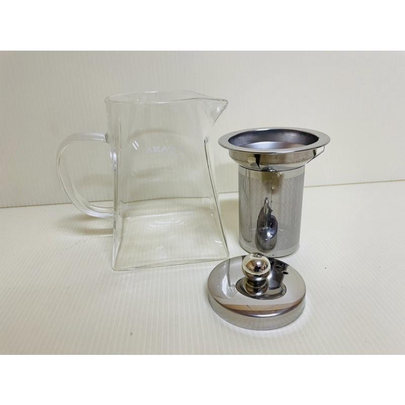 AWANA 艾薇兒耐熱玻璃泡茶壺 550ml 可直火加熱 玻璃茶壺 玻璃泡茶壺 一組入 玻璃壺-細節圖5