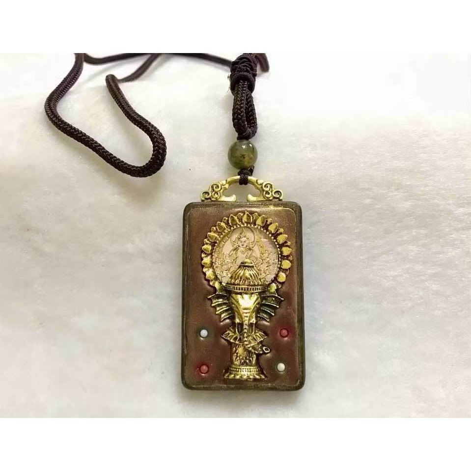 ★黑檀藏式小四六牌~白財神#0025-細節圖2