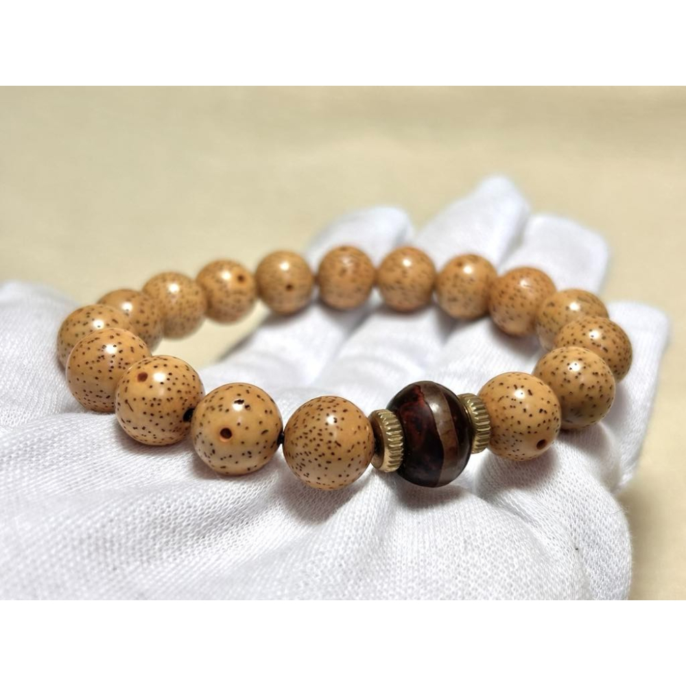 ★星月菩提11mm搭藥師天珠手串0034-細節圖3