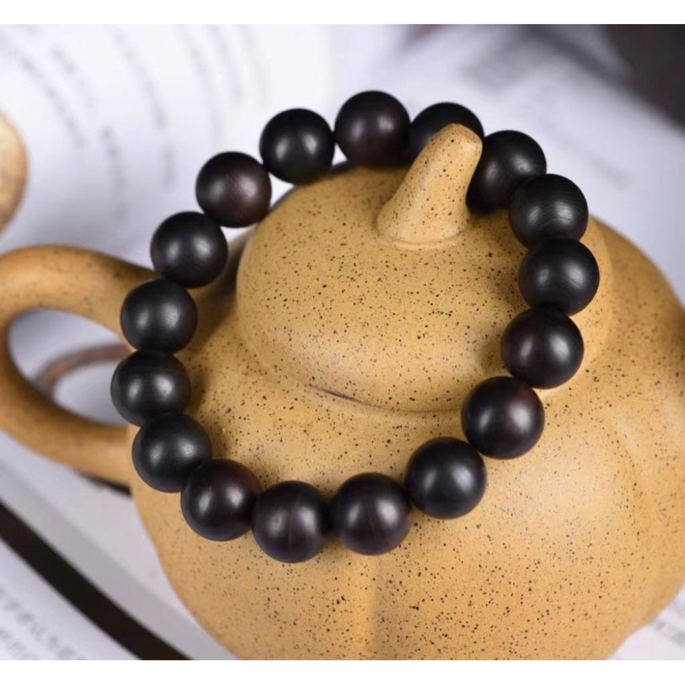 ★雷擊木崖柏15*14mm桶珠#0368/12mm圓珠手串#0369-細節圖5