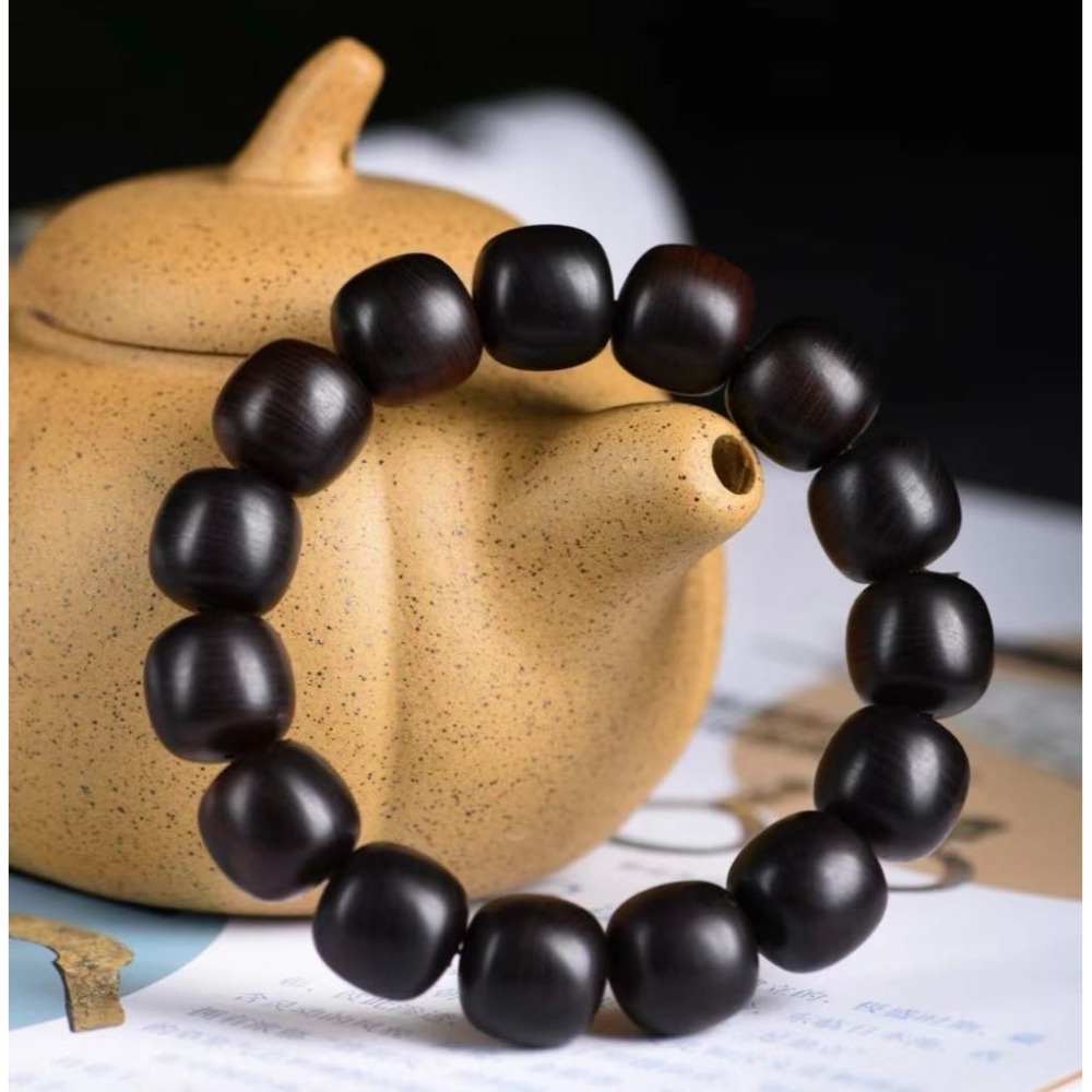 ★雷擊木崖柏15*14mm桶珠#0368/12mm圓珠手串#0369-規格圖7