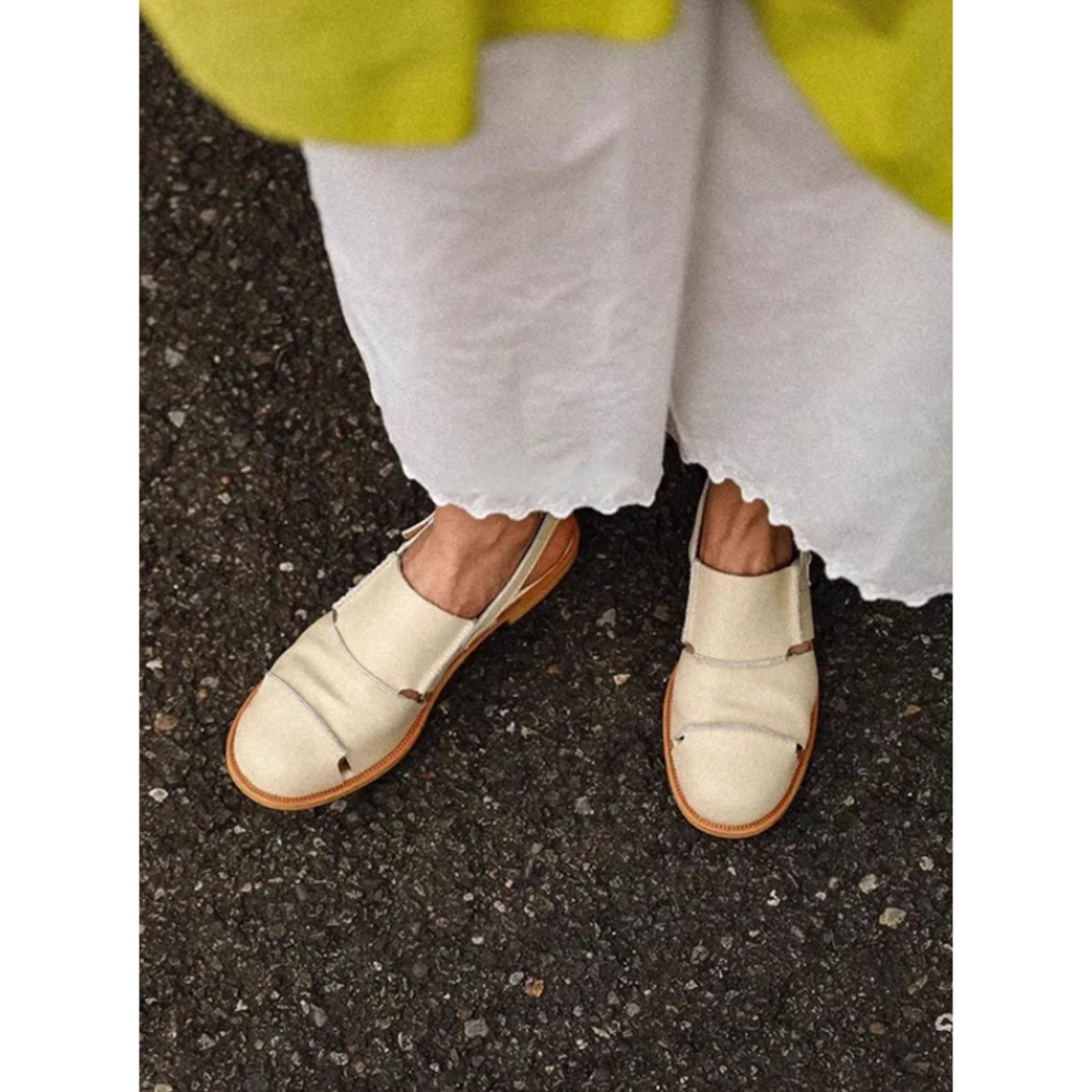 25春。森系 復古百搭不敗款 軟底好穿好走 包頭半拖鞋涼鞋-Euphoria Store-細節圖5