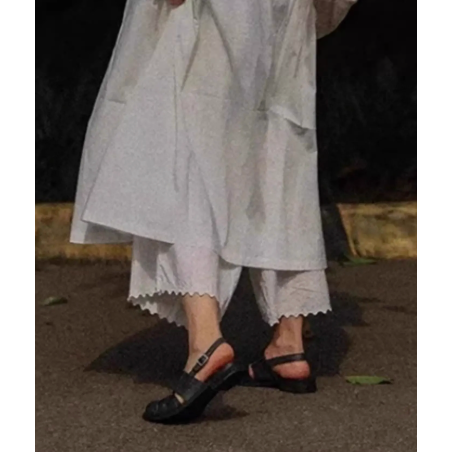 25春。森系 復古百搭不敗款 軟底好穿好走 包頭半拖鞋涼鞋-Euphoria Store-細節圖10