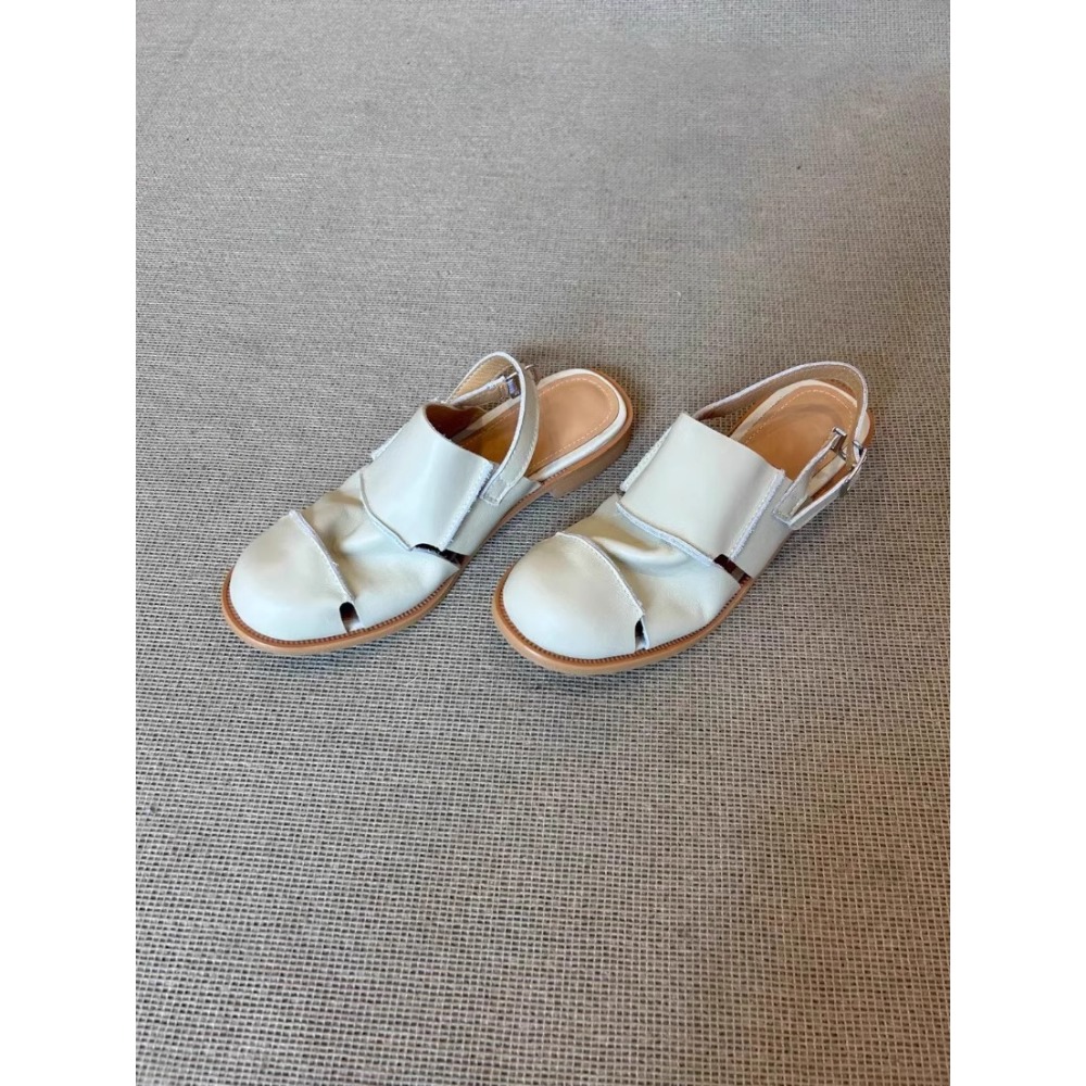 25春。森系 復古百搭不敗款 軟底好穿好走 包頭半拖鞋涼鞋-Euphoria Store-規格圖11