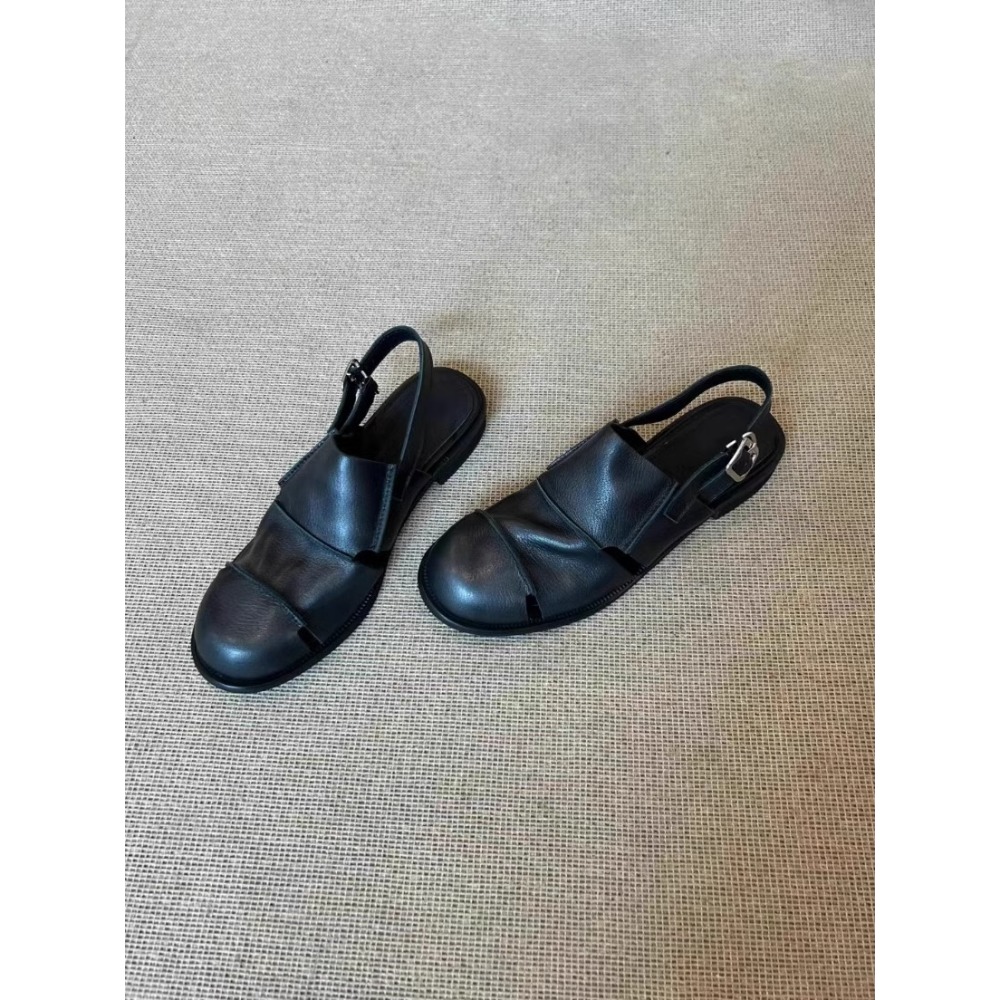 25春。森系 復古百搭不敗款 軟底好穿好走 包頭半拖鞋涼鞋-Euphoria Store-規格圖11