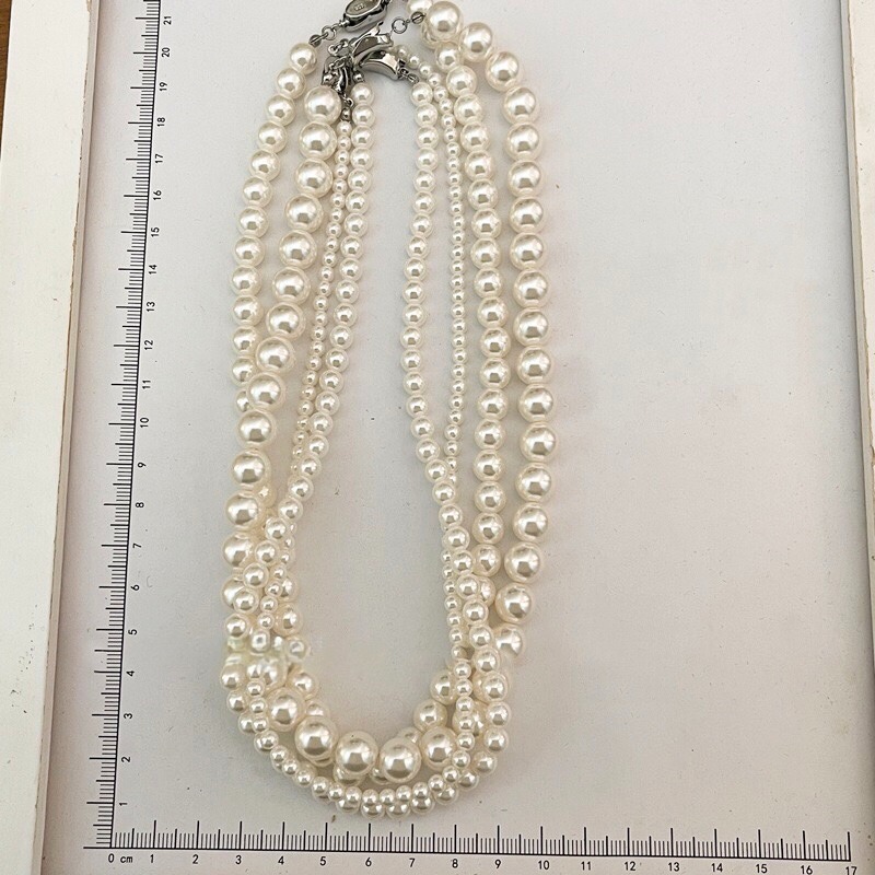 經典。fever同款 法式復古 不退流行 百搭輕奢高級正圓施家珍珠項鏈-Euphoria Store-規格圖11