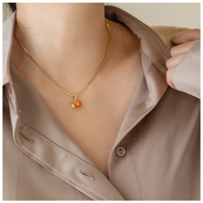 原創手作。小眾設計師 古法開運 好事連連沙金蛇骨鏈項鏈鎖骨鏈短項鏈/手鏈-Euphoria Store-細節圖3