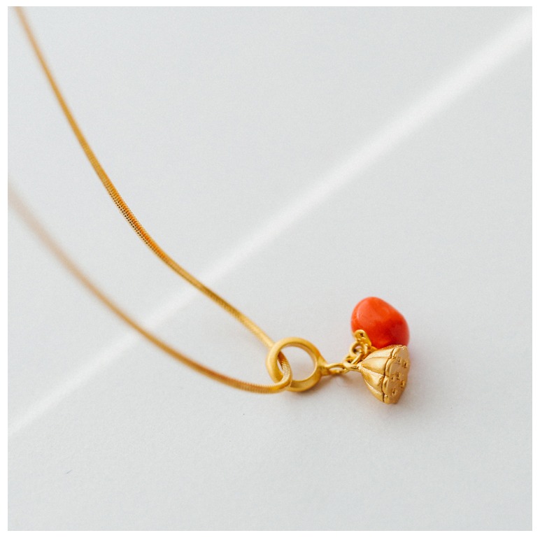 原創手作。小眾設計師 古法開運 好事連連沙金蛇骨鏈項鏈鎖骨鏈短項鏈/手鏈-Euphoria Store-細節圖6