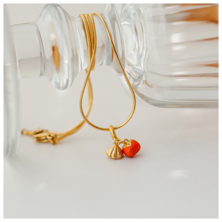 原創手作。小眾設計師 古法開運 好事連連沙金蛇骨鏈項鏈鎖骨鏈短項鏈/手鏈-Euphoria Store-細節圖8