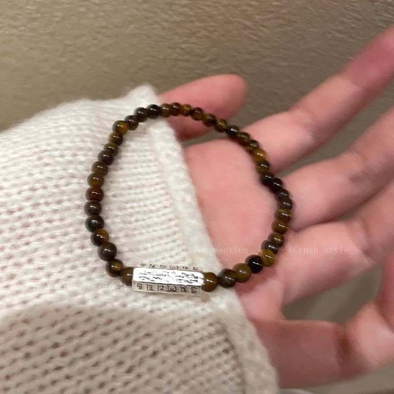 原創手作。疊戴超美 小眾設計師 新中式民族風天然石串珠彈性線手鍊-Euphoria Store-規格圖11