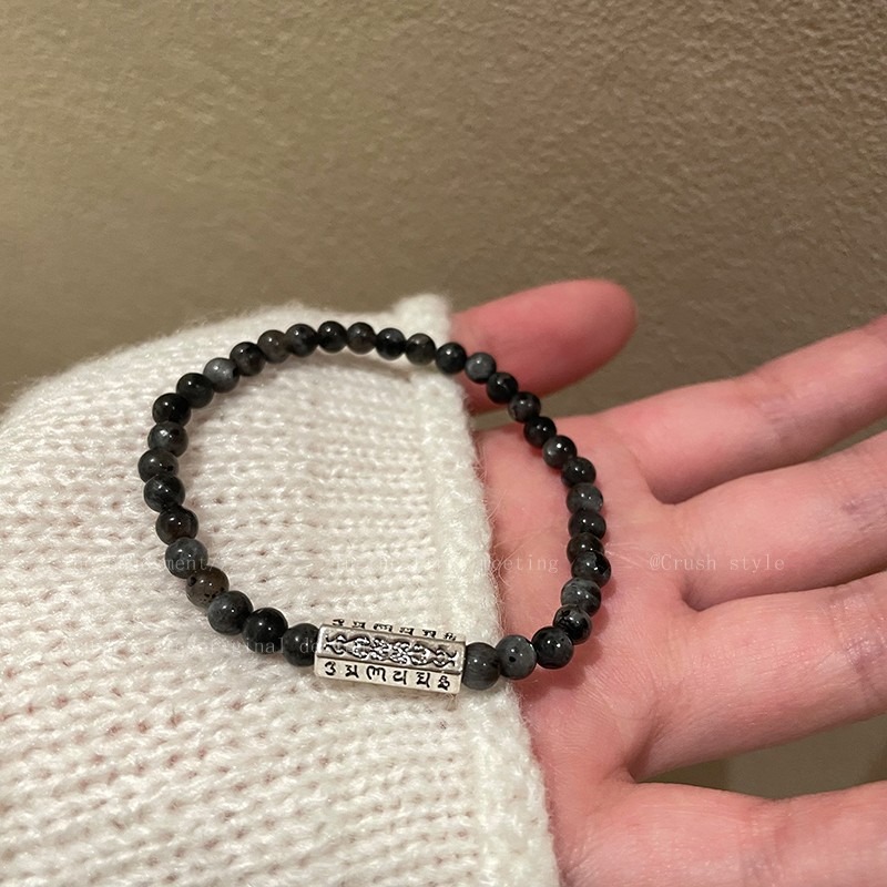 原創手作。疊戴超美 小眾設計師 新中式民族風天然石串珠彈性線手鍊-Euphoria Store-規格圖11