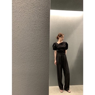 秋。店主自留 韓chic復古小眾 顯瘦壓褶設計 高腰繫帶垂感佳直筒長褲西裝褲拖地褲-Euphoria Store-細節圖6