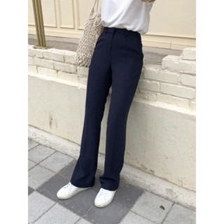 實穿百搭款 極簡氣質顯瘦感十足 高腰包臀直筒西裝長褲-Euphoria Store-細節圖2