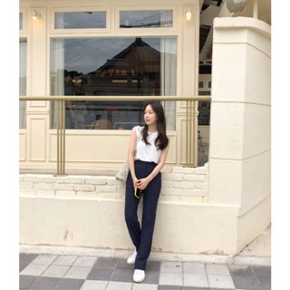 實穿百搭款 極簡氣質顯瘦感十足 高腰包臀直筒西裝長褲-Euphoria Store-細節圖9