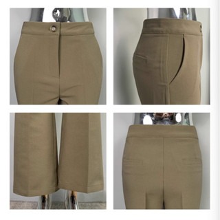 四季。韓系歐膩 性感顯身材 百搭修身顯瘦長腿高腰喇叭褲長褲西裝褲-Euphoria Store-細節圖9