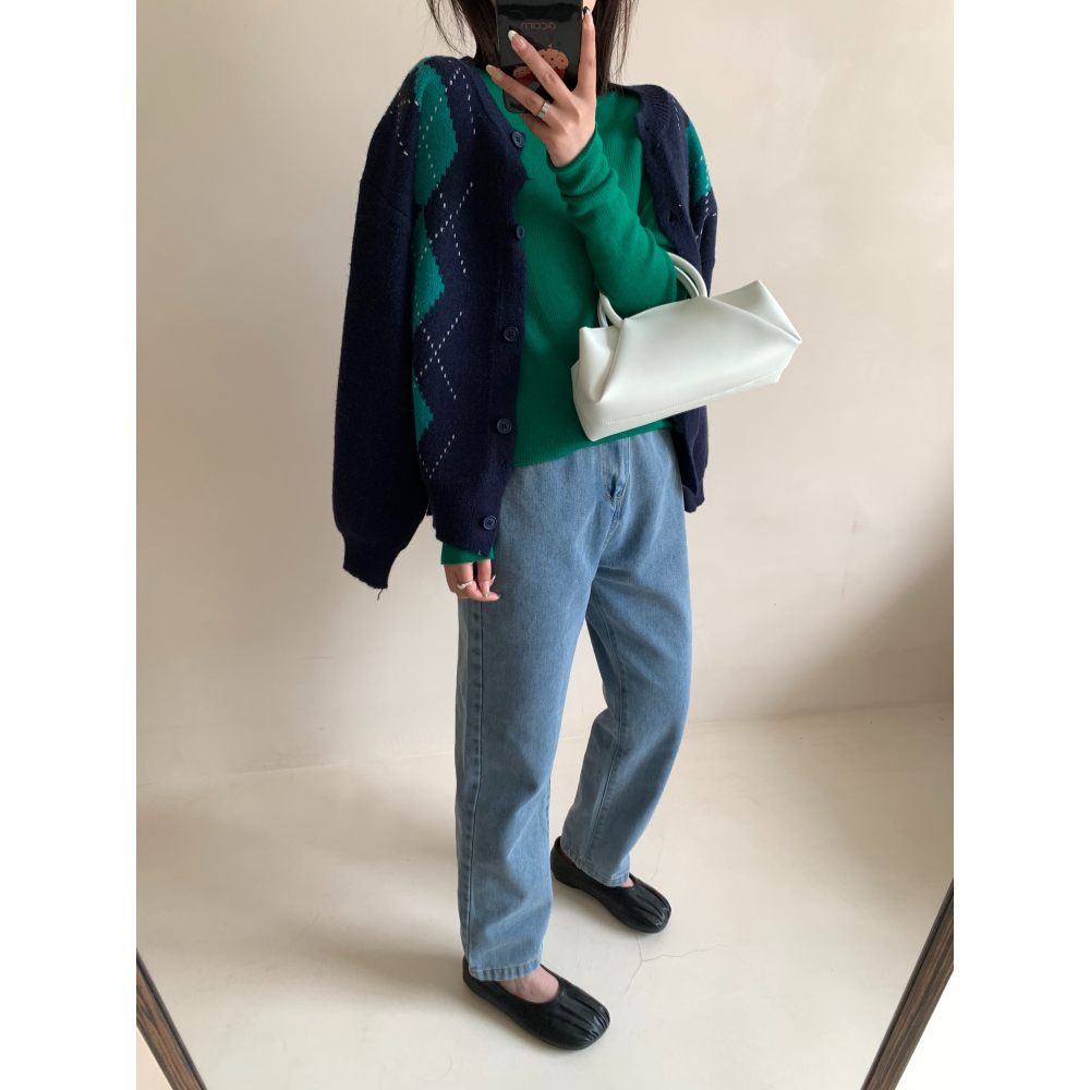 四季。實拍◆輕鬆寫意~鬆弛感滿滿 日式淺色輕水洗靛藍寬鬆藏肉 軟布牛仔褲九分褲哈倫褲-Euphoria Store-細節圖8