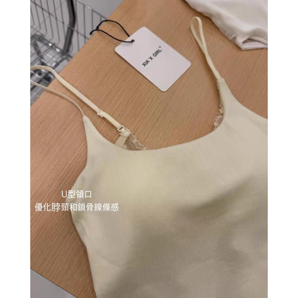 夏。時尚性感 蝴蝶美背軟蕾絲透氣親膚露背螺旋紋吊帶背心小可愛上衣-Euphoria Store-細節圖5
