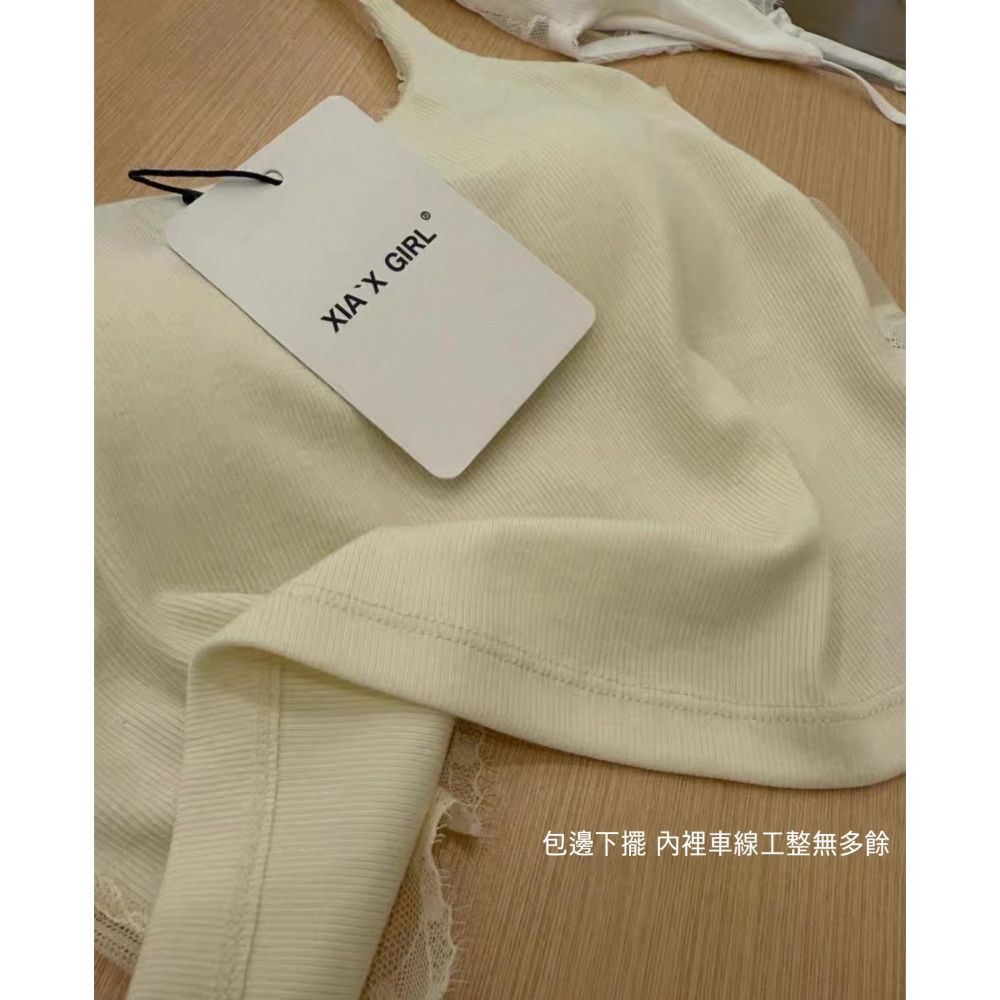 夏。時尚性感 蝴蝶美背軟蕾絲透氣親膚露背螺旋紋吊帶背心小可愛上衣-Euphoria Store-細節圖8