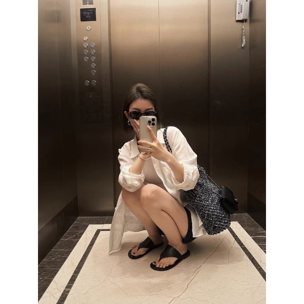 四季。基礎百搭款 慵懶休閒隨意 純色翻領寬鬆薄款長袖襯衫上衣防曬外套-Euphoria Store-細節圖3